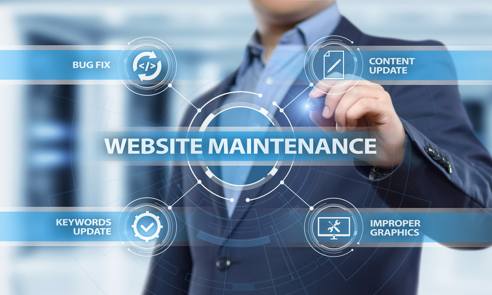 Website maintenance illustration
